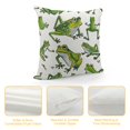 thumbnail image 4 of Chilfamy Pillow Covers , Funny Frogs Decorative Throw Pillow Covers Frogs Pattern Pillowcase Farmhouse Cushion Cases for Sofa Couch Outdoor Home Decorations, 4 of 5