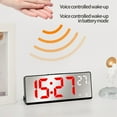 thumbnail image 6 of kladzum Digital Clock Multifunctional Clock Living Room Wall Clock Home Decoration Digital Electronic Clock Silent Clock Temperature and Humidity Color Screen Clock, Desk Supplies, 6 of 8