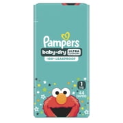 Pampers Baby Dry Diapers Size 1, 44 Count (Select for More Options)