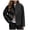 Black-B4Wff, variant on Womens Double Cropped Peacoats Wool Blend Casual Overcoat Long Sleeve Jacket Soild Color Business Casual Winter Warm Short Jacket
