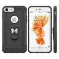 thumbnail image 2 of Xpm Case for Apple iPhone SE 3 (2022) Military Grade Heavy Duty Armor Hybrid with Rotating Ring Kickstand Finger Loop Stand Cover for iPhone SE 2022 - Black, 2 of 8