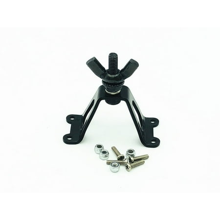 Freestanding Spare Roll Holder Spare Tire Rack Metal Rear Spare Tyre Bracket Wheel Holder Carrier for 1/10 SCX10 RC4WD D90 Tamiya CC01 RC Car Color:black ()