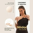 thumbnail image 3 of Niidor Reusable Breathable Invisible Silicone Nipple Covers, Sticky Adhesive Nipple Pasties for Women, 3 of 8