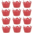 thumbnail image 2 of 12 Uds. Revestimientos para cupcakes de dinosaurio, vasos de papel para muffins, vasos para hornear para fiesta de boda (rojo), 2 of 2