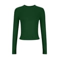 thumbnail image 7 of yillto Womens Long Sleeve Tight Shirts Basic Crew Neck Workout Tees Clothes Going out Fashion Undershirts, 7 of 7