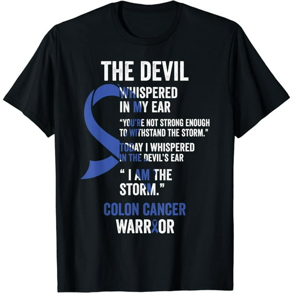 The Devil- Colon Cancer Awareness Support Ribbon T-Shirt