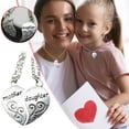 thumbnail image 2 of Mother Daughter Two-Part Heart Necklace - Adjustable Alloy Family Bond Jewelry, 2 of 8