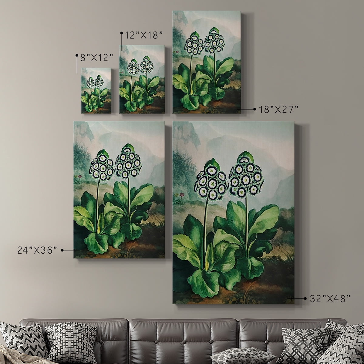 Temple of Flora XI Premium Gallery Wrapped Canvas - Ready to Hang