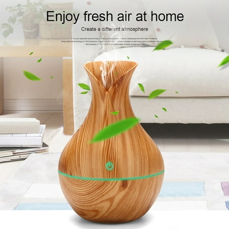 - Aroma Essential Oil Diffusers 130 ml Wood Grain Cool Mist Aromatherapy Humidifier Ultrasonic Air Cleaner Freshener Purifier for Office Yoga Spa Baby Room Bedroom Fitness Roo