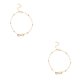 thumbnail image 1 of Minnieouse Tobillera para niñas, exquisito estilo Simple, adornos para los tobillos, accesorio de moda, cadenas para pies para decoración de vestidos, dorado en forma de 8 2piezas Minnieouse CBP200238, 1 of 6