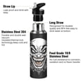 thumbnail image 3 of ALAZA Skull with Wings Water Bottle Insulated Flask Stainless Steel Straw Lid 20 oz, 3 of 6