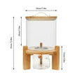 thumbnail image 2 of Grain Rice Container 5 L Dry Food Dispenser Bottle Glass Storage Cereal W/ Valve, 2 of 24