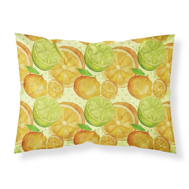 "Treasures Watercolor Limes and Oranges Citrus Pillowcase, Standard, Multicolor" Caroline's Treasures BB7517PILLOWCASE