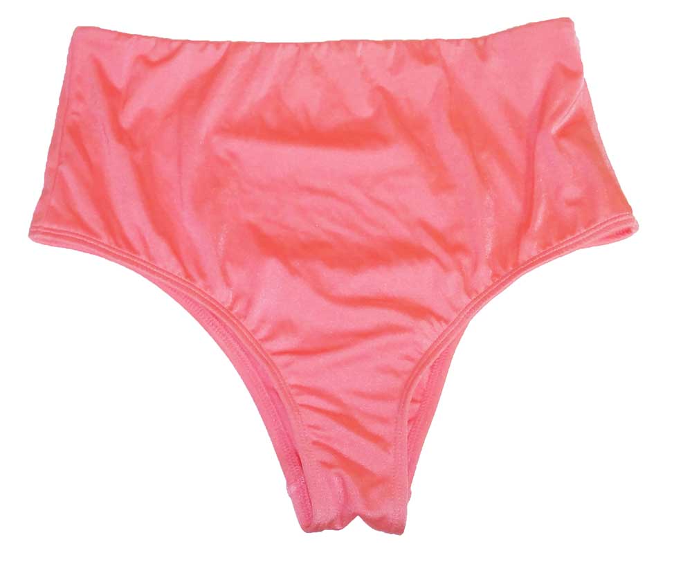 Victoria's Secret High Waist Swim Bikini Bottom Sexy Solid Peach S - image 1 of 3