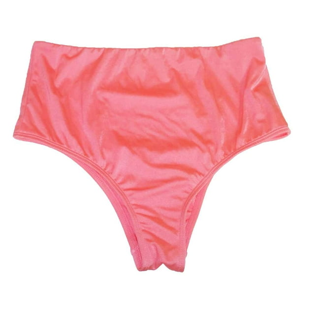 Victoria's Secret High Waist Swim Bikini Bottom Sexy Solid Peach S