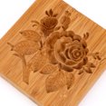 thumbnail image 4 of Molde Para Galletas Molde de Cocina Molde de madera para galletas con forma de flor, sello de prensa tallado para pastel de galletas (A) Likrtyny Libre de BPA, 4 of 4