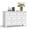 White, variant on Kicctian 7 Drawers Dresser for Bedroom, Wooden Chest of Drawers with Vintage Handle, Wide Dresser for Living Room,Black