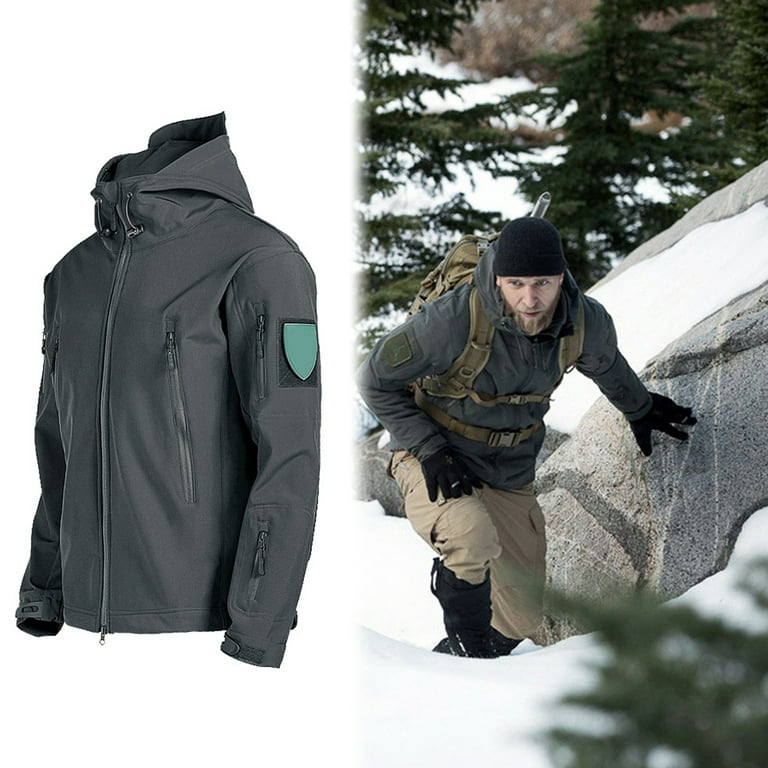 Fleece Lined Winter Military Tactical Men Jacket Suit Outdoor Fishing  Waterproof Hiking Hunting Jackets Pants Men Tracksuits