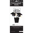 thumbnail image 4 of Party Central Club Pack of 36 Black and White Graduation Sign Mortarboard Centerpiece Sticks 17", 4 of 4