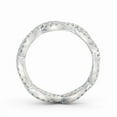 thumbnail image 3 of Spot Jewel Brilliant 2.3 Ct Full Eternity Diamond Ring - Round Cut Lab-Created Simulated Diamond with Infinity Twisted Crossover Design - Women Jewelry in 14K White Gold Plated - Gifts for Birthday, 3 of 4