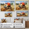 thumbnail image 4 of Designart "Curious Ladybugs in Meadows" Animals Framed Wall Art Decor - Modern Yellow Ladybug Bedroom Framed Canvas Wall Art, 4 of 6