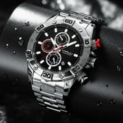 Crrju New Men Watches Top Brand Luxury Chronograph Quartz With Stainless Steel Sports Wristwatch Relogio Masculino - Quartz Wristwatches