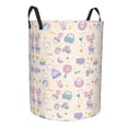 thumbnail image 2 of XMXT Collapsible Laundry Basket, Baby Children Cartoon Print Waterproof Laundry Hamper, 62L Pink, 2 of 8