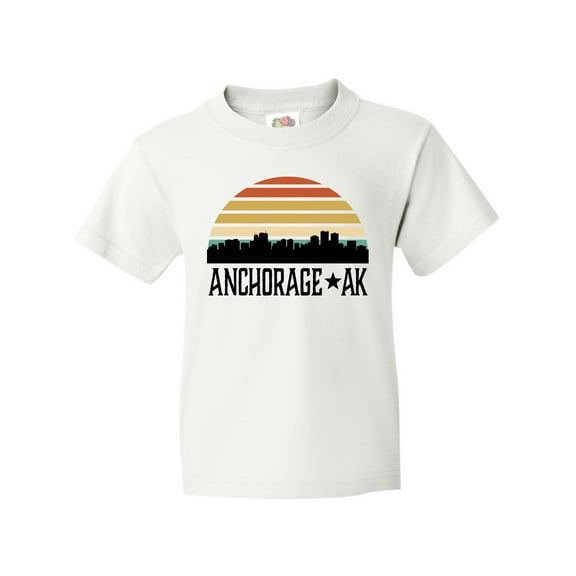 Inktastic Anchorage Alaska Skyline Youth T-Shirt