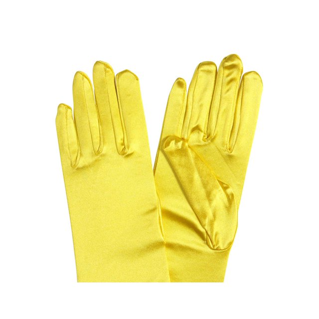 Gravity Threads Satin Opera Gloves Above the Elbow 14.7 inches Yellow