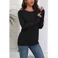 thumbnail image 4 of Zeagoo Fall Sweaters for Women Crewneck Long Sleeve Crochet Texture Pullover Sweater Tops, 4 of 6