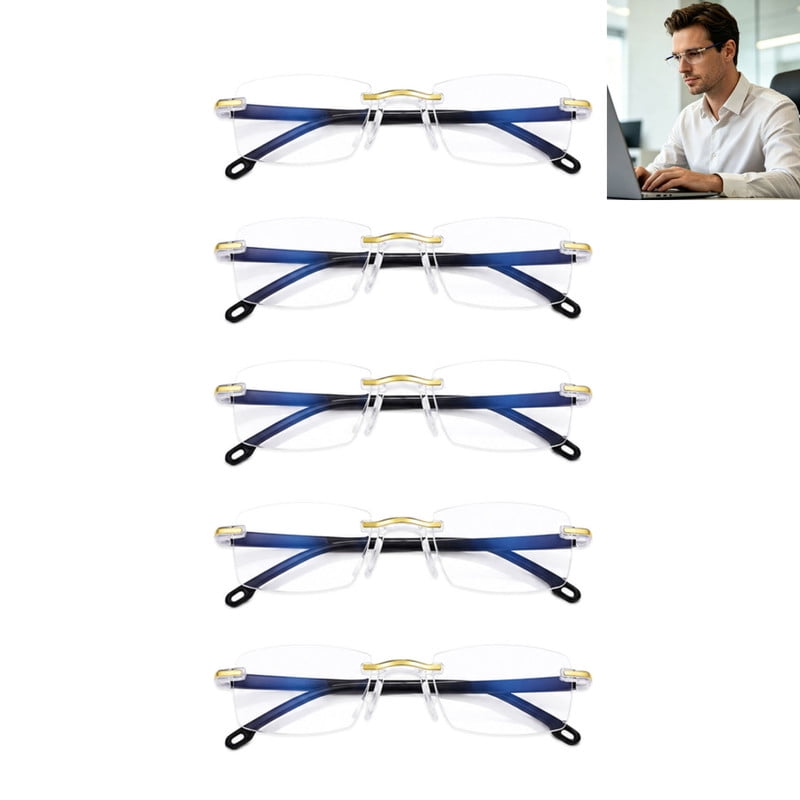 ALOEWXXR 5 Pcs 2026 New Self Adjusting Glasses Auto Focus, Intelligent Dual Focus, for Near And Far Anti-Blue Light For Women Men