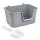 thumbnail image 2 of Lavabo para arena de gatos con pala, bandeja de arena para mascotas con parte abierta, inodoro para orinal para gatitos, bandeja de arena , gris XL, 2 of 8