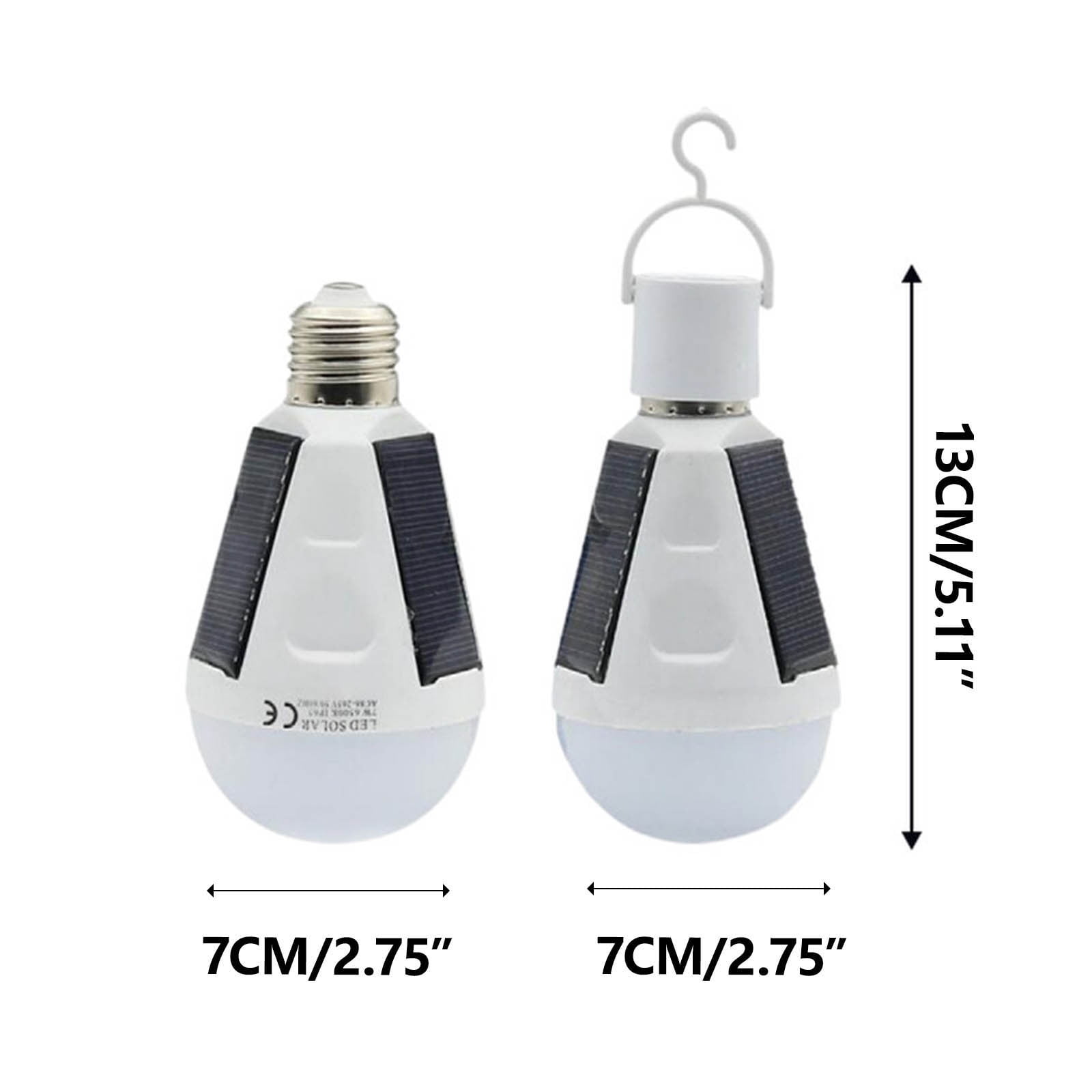 Hglyxoae Bulbs Solar Lights Solar Charging Emergency Lights Camping Watertight Outdoor Tents LED Light Bulbs Portable Night Shelters Power Outages Home office Essentials