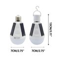 thumbnail image 3 of Solar Rechargeable LED Emergency Light Bulb | E27 Base | 1200mAh Battery | IP65 Waterproof | Portable Outdoor Camping Lantern | Power Outage Lighting | Long-Lasting | Single Pack, 3 of 8