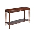 thumbnail image 2 of Convenience Concepts French Country 1 Drawer Console Table with Shelf, Driftwood/White Wood Finish, 2 of 7