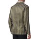 thumbnail image 3 of Blazer a rayas INSPIRE CHIC para hombres, chaqueta deportiva de color contrastante de un solo botón, talla XL, marrón, 3 of 5