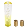 thumbnail image 1 of Perilla de Cambio Redonda de Cristal Única Bargains, 15cm Universal para Palanca de Cambios de Vehículos Automáticos y Manuales con 2 Adaptadores Acrílico Claro Amarillo, 1 Juego, 1 of 1