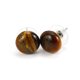 thumbnail image 1 of Xiao Hua Pendientes de piedra natural personalizados, pendientes de cuentas de pan de piedra de cristal natural, pendientes de cuentas de Mantou de cristal de temperamento simple (marrón), 1 of 5