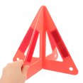 thumbnail image 3 of FONDOTIN 4Set Reflective Traffic Triangle Plastic Road Safety for Vehicles Users and Drivers, 3 of 5