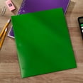 thumbnail image 2 of Pen + Gear Two Pocket Paper Portfolios, 50 Count, Green, Letter Size, 2 of 13
