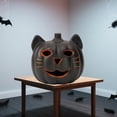 thumbnail image 5 of Halloween Black Cat Pumpkin Light – 8.3" LED Glowing Jack-O’-Lantern Cat Figurine, Spooky Tabletop Lamp for Indoor Outdoor Halloween Party, Haunted House, Porch & Home Décor, 5 of 5