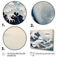 thumbnail image 3 of Designart "The Iconic Wave Masterpiece from Kanagawa IV" Nautical & Beach Floater Framed Canvas Wall Art, 3 of 7