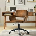 thumbnail image 2 of Homy Casa 1-Piece Ergonomic Office Chair, Adjustable Faux Suede Desk Chair with Padded Arms for Home Office, 2 of 11