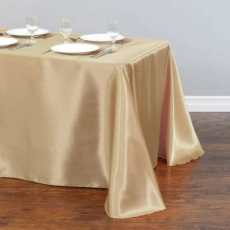 

ML Solid Color Satin Table Cloth Tablecloth Table Cover Overlay For Birthday Wedding Banquet Restaurant Festival Party