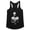 Black, variant on Silence Of The Lambs Horror Film Hannibal Lecter Glam Shot Ladies Tank Top Tee