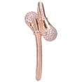 thumbnail image 2 of Ratnavali Jewels Indian Bangle Set CZ Cubic Zirconia Brass Metal Kada Bracelet Jewelry for Women White Rose Gold Tone, 2 of 6