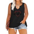 thumbnail image 1 of SMihono Womens Tops Womens Tank Top Women Oversize Summer Women Printed Color Dots V Neck Tank Sleeveless Tee Plus Tops Tank Tops for Women Womens Summer Tops, 1 of 7