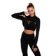 thumbnail image 1 of Traje de yoga europeo y americano, traje deportivo para fitness, pantalones de yoga de secado rápido con estampado de melocotón y cadera para mujer, traje de yoga con capucha y manga larga, 1 of 6