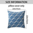 thumbnail image 6 of REGALWOVEN 2 Packs Geometric Decorative Throw Pillow Cover Modern Cushion Cases Gifts for Home Decoration Navy Blue 22" x 22", 6 of 6