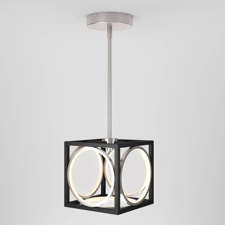 Artika Astoria LED Pendant Light Black and Brushed Nickel